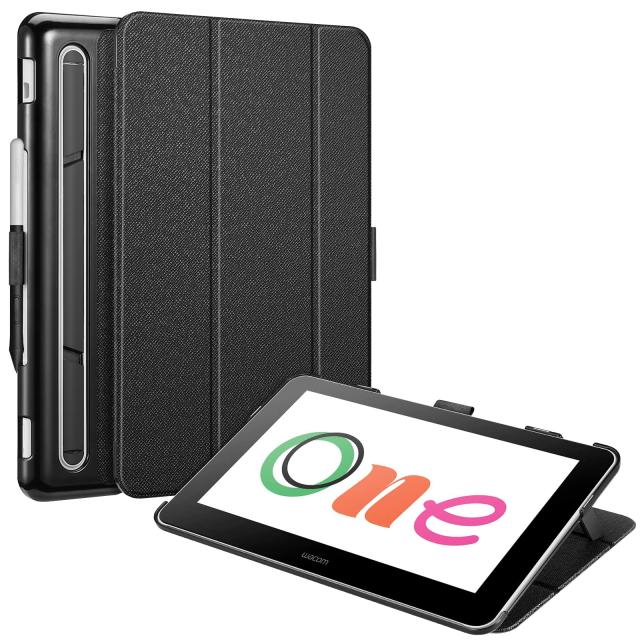 Fintie Wacom One ドローイングタブレット用ケース 13.3インチ 三つ折りスタンド 軽量 スリム シェル 保護カバー Wacom One ドローイング