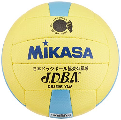 ミカサ(MIKASA) 日本ドッジボール協会 公認球 3号 (シニアカテゴリー中学生用) イエ ロー/ブルー DB350B-YLB 推奨内圧300~330hPa