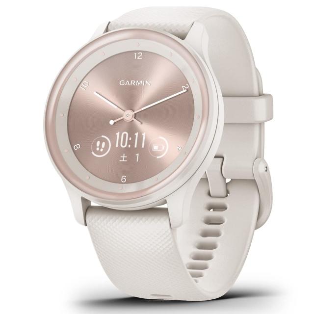 ガーミン(GARMIN) vivomove Sport Peach Gold/Ivory ハイブリッドスマートウォッチ 【日本正規品】 小の通販は