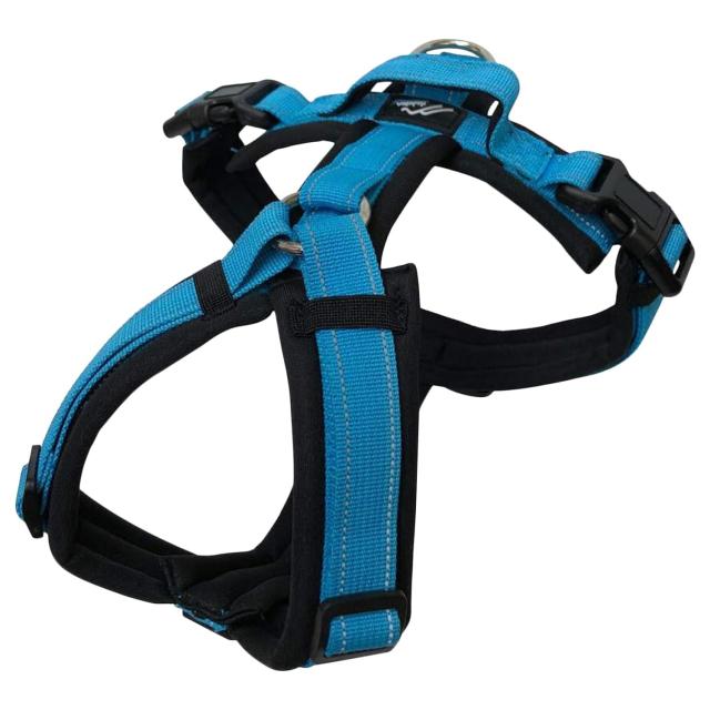 Hakusan ゼロハーネス 負担軽減 犬用ハーネス サイズ調整可 簡単着脱 夜間反射材 軽量 通気 ハンドル付き ネームプレート Tiny サイズ ブ