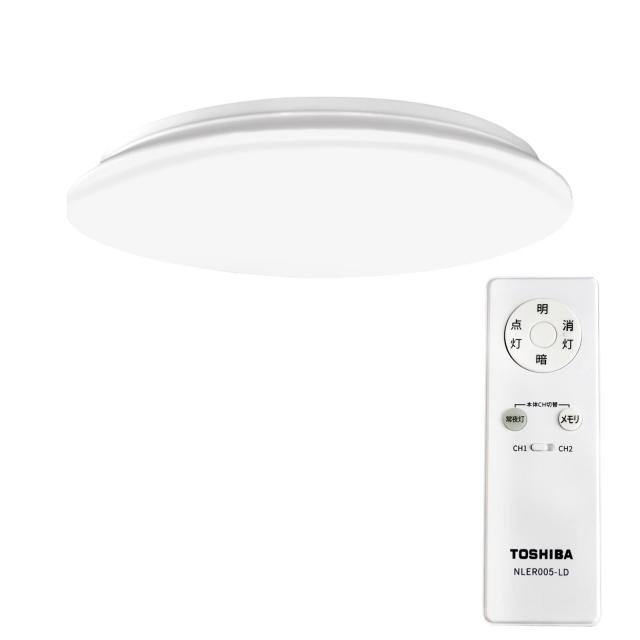 東芝(TOSHIBA) LEDシーリングライト 調光タイプ 8畳(日本照明工業会基準)4299lm シンプル しっかり明るい LED常夜灯 リモコン付き NLEH08の通販は