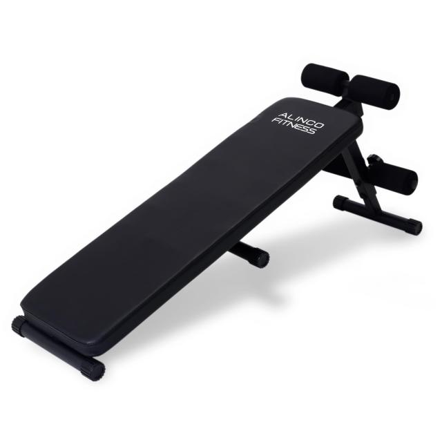 アルインコ(ALINCO) トレーニングベンチ シットアップベンチ フラットベンチ 可変式 組立簡単 筋力トレ 角度調節簡単 2WAY 腹筋台 トレー