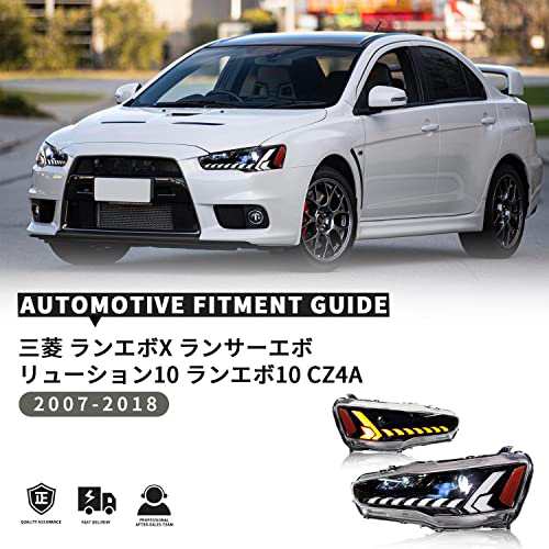 LUYUN 三菱 ランサーエボリューションX ヘッドライト CZ4A 全LED E-MARK付き オープニング機能 流れるウインカー for MITSUBISHI  LANCER の通販はau PAY マーケット - グレイス本舗 | au PAY マーケット－通販サイト