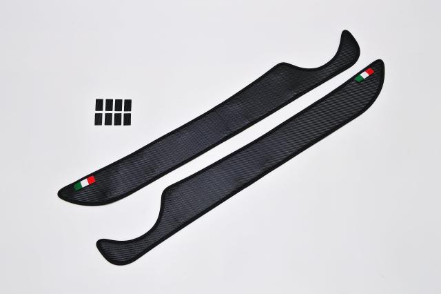 core OBJ Carbon Tone Door Kick Guard for ABARTH 595・695/FIAT 500 キックガード アバルト フィアット CO-CDK-595 ブラック