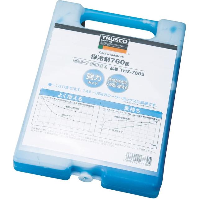 TRUSCO(トラスコ) 保冷剤 760g 強冷タイプ THZ-760S【20個入りケース販売】