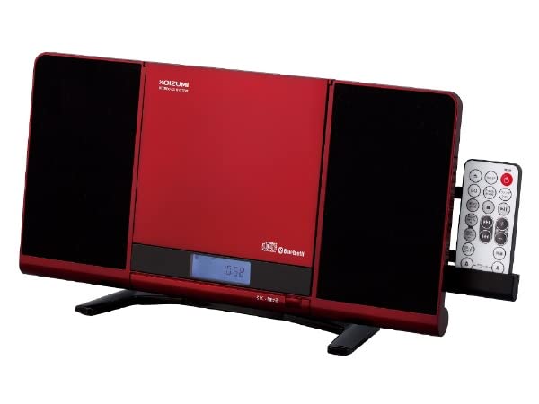 コイズミ ステレオCDシステム レッド 4981747073495の通販は 9,078円