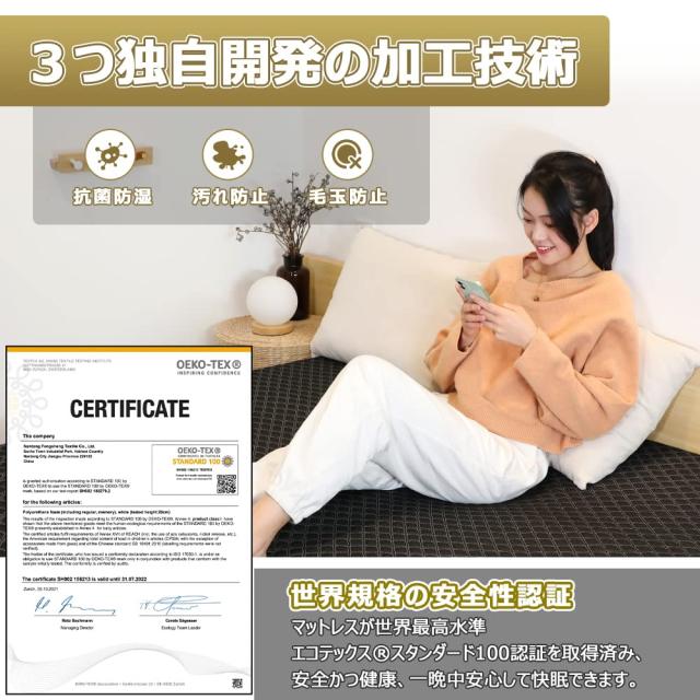 Homwarm マットレス (クイーン (160*195*5cm), 白) Homwarm マットレス