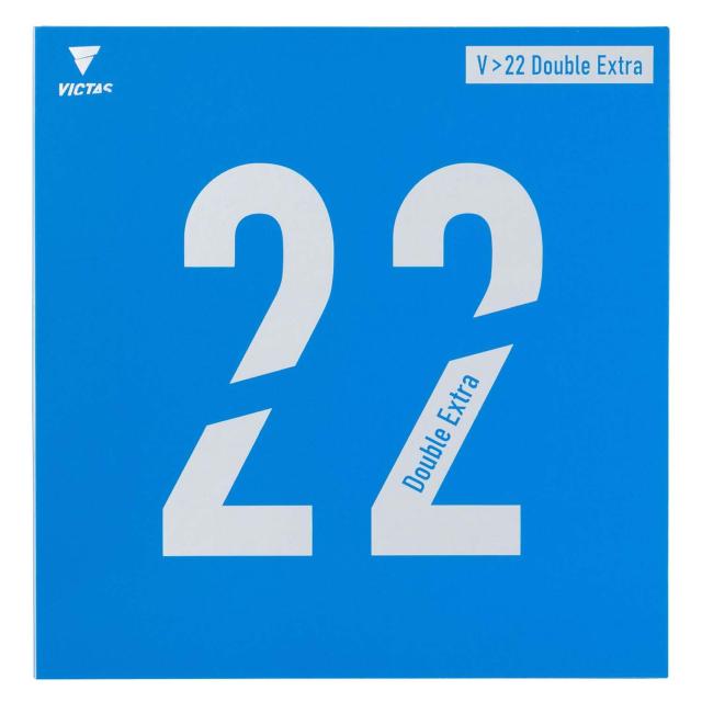 ヴィクタス(VICTAS) 卓球 ラバー V＞22 Double Extra(ダブルエキストラ) 裏ソフト ブラック(0020) 2.0 200070