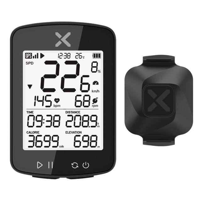 XOSS G+ Gen2 GPS サイコン VORTEXスピード ケイデンスセンサーセットの通販は 7,120円