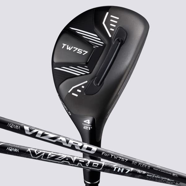 本間ゴルフ ユーティリティ T//WORLD TW757 UT VIZARD FOR TW757 ロフト角:18° 番手:UT#3 フレックス:S ブラック