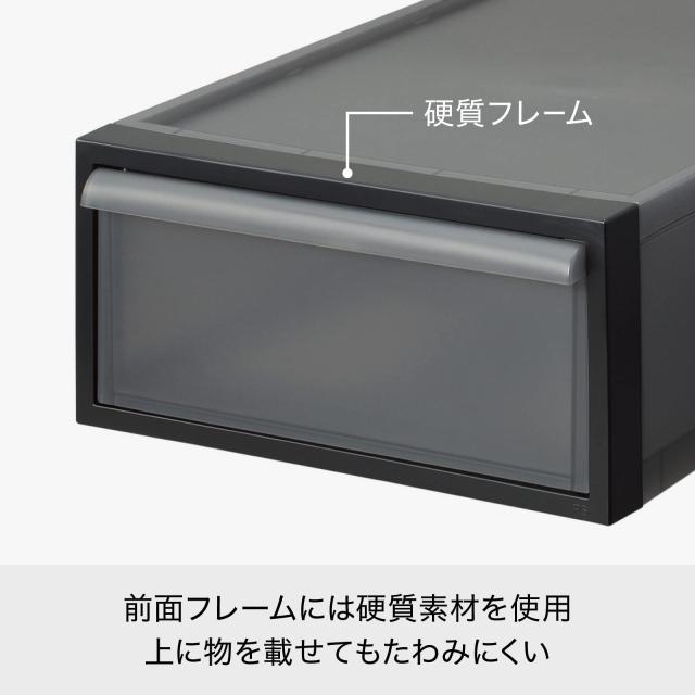 ライクイット (like-it) 収納ボックス クローゼットシステム 引出し (M) 3個組 ベージュ CS-D2 3P 奥行き52cm クローゼット収納にピッタ_6