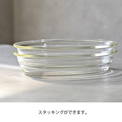 HARIO(ハリオ)日本製 耐熱ガラス製 オーバル皿 1100ml BUONO kitchen HOV-110-BK クリア｜au PAY マーケット