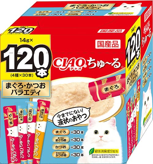 CIAO (チャオ) ちゅ~る まぐろ・かつおバラエティ 120本 5,679円