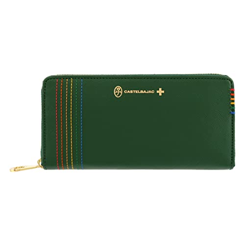 カステルバジャック 長財布 本革 ステッチ 027605 シェスト 【 財布 ラウンドファスナー メンズ レザー 】 【05】 グリーン -