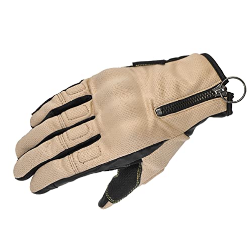 コミネ(KOMINE) バイク用 GK-249 プロテクトヴィンテージメッシュグローブ Beige L