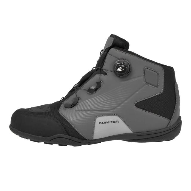 KOMINE バイク用 ダイアルフィットWPライディングシューズ BK-096 防水 05-096 Grey/Black 24.5 cm_2