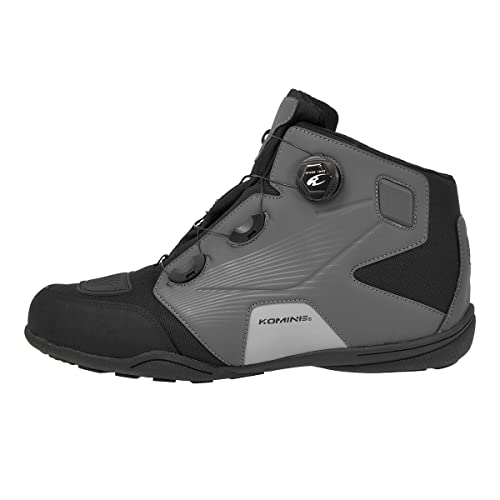 KOMINE バイク用 ダイアルフィットWPライディングシューズ BK-096 防水 05-096 Solid Black 26.5 cm_7