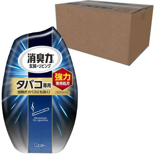 消臭力 [オフィス ビジネスに ケース販売] 玄関 リビング タバコ用 置き型 アクアシトラス 400mL×18個 お部屋の消臭力 タバコ 部屋 部屋の通販は