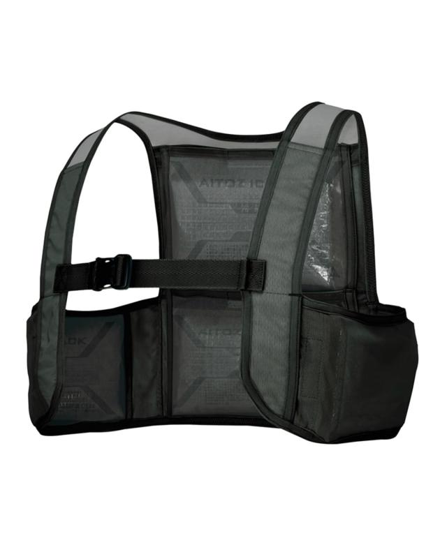 アイトス(Aitoz) アイスベスト(アイスパック4個付) 春夏用 ブラック AZ865948 010 XL