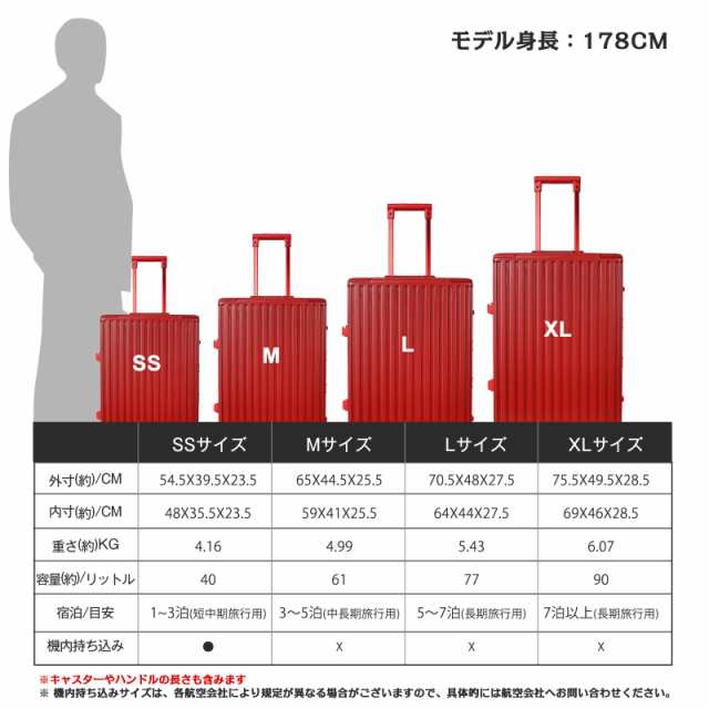 タビトラ スーツケース キャリーケース アルミフレーム 機内持込み TSA