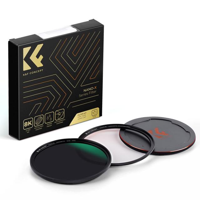 K＆F Concept 82mm マグネットND8+レンズキャップセット 磁気吸着 装着便利 日本製AGC光学ガラス 低い反射率 28層ナノコーティング 超薄型_7