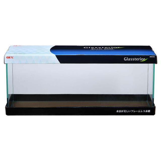 ジェックス グラステリアスリム600 フレームレス水槽 W60×D20