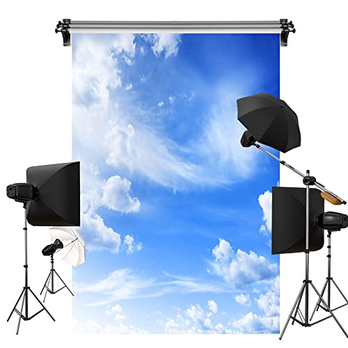 Kate 2.5x3m 青い 青空と白い雲 背景布 自然 風景 写真撮影用 背景 布 装飾用 カスタマイズ可能様々背景