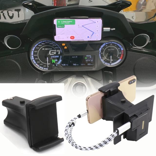 オートバイの電話スタンドホルダー、GPSナビゲーションプレートブラケット、 K1600GTL K1600GT K1600B 2011-2020用の通販は