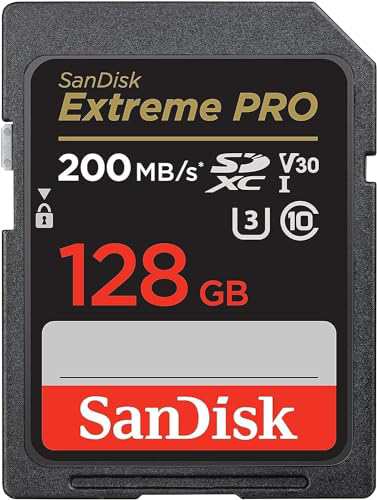 SanDisk (サンディスク) 128GB Extreme PRO SDXC UHS-I メモリーカード - C10、U3、V30、4K UHD、SDカードDigital Cameras - SDSDXXD-128