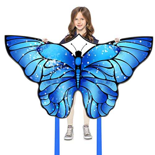 【送料無料】凧 カイト 凧揚げ 子供 よく飛ぶ 玩具 おもちゃ たこあげ デルタカイト 青い蝶