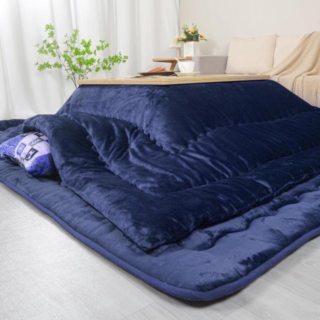 JEMA こたつ布団 こたつ厚掛け布団 掛け布団単品 リバーシブル 両面使える フランネル 発熱綿使用 保温性 丸洗いOK 毛抜けない 205x245cmの通販は 5,233円