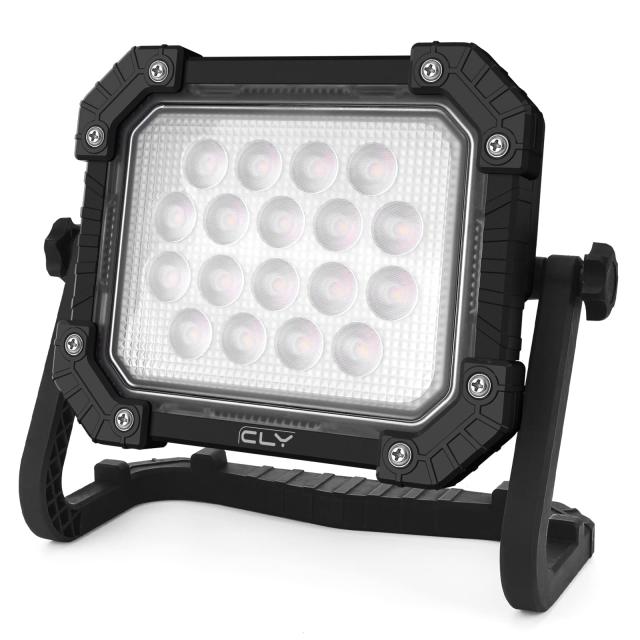 CLY LED 作業灯 投光器 ランタン 充電式 昼光色 自然色 電球色 SOS点灯 4色切替・3段階調光 高輝度 200Wより明るい マグネット搭載 ポー