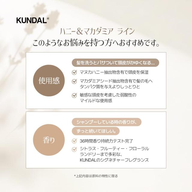 KUNDALプレミアムヘアケアスペシャルセット・シャンプー