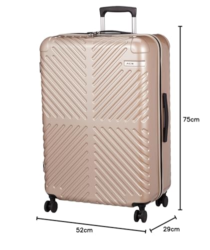 ACE(エース) スーツケース 大型 大容量 lサイズ 7泊8日 8泊9日 9泊10日 82L 双輪キャスター 4.7kg ラディアル No.06973 ベージュ