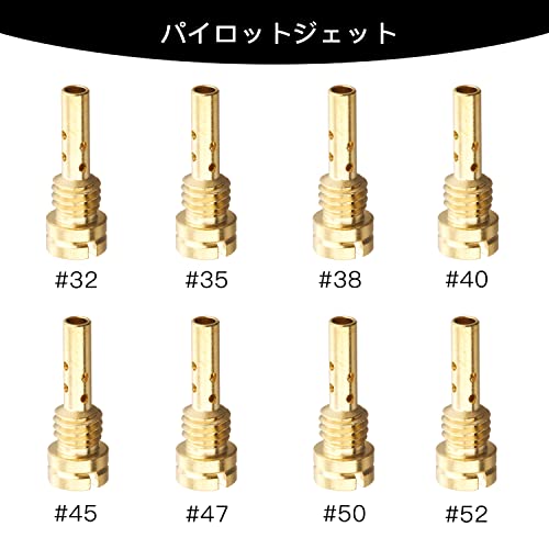 シャロット パイロットジェット セット 8サイズ (15X5.4）ケーヒンFCR用/FCR28φ