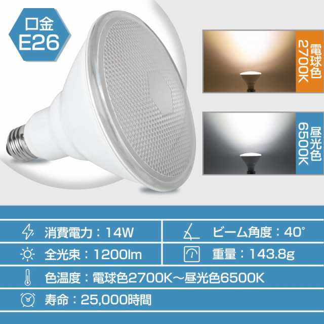 szbritelight ダクトレール用 スポットライト E26 LED電球 100W形相当 調光 調色 PAR38 ビーム電球付き リモコン付き  昼光色 電球色 ライの通販はau PAY マーケット - holly0211 | au PAY マーケット－通販サイト