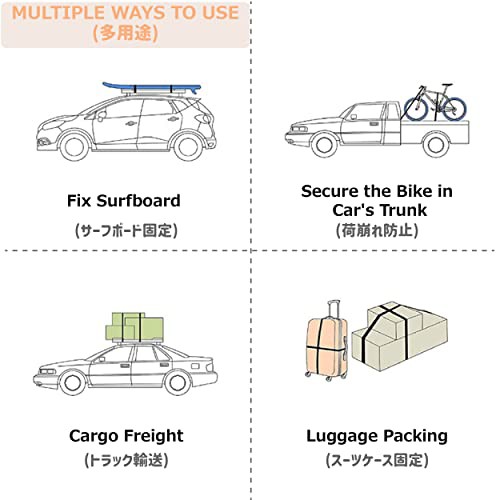 Azarxis 荷締めベルト ラチェット式 3m 5m 固定ベルト ラッシングベルト タイダウンベルト 荷物固定 荷締機 バイク 自動車 荷台 締付  運の通販はau PAY マーケット - 鳥栖ストア | au PAY マーケット－通販サイト