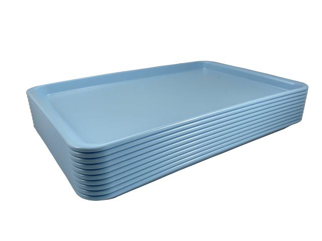 【ネット限定】【業務用 セット】 蝶プラ工業 プルアップトレー W30.7×D19.8×H1.7cm ブルー 3120 ノンスリップ加工 10枚セット