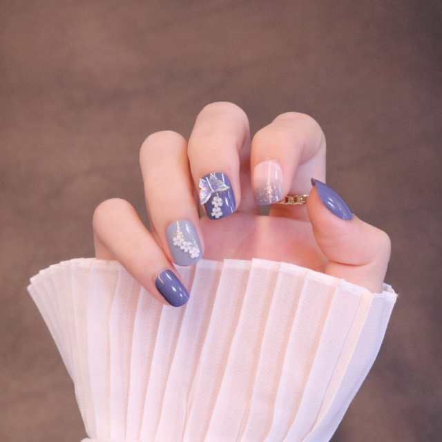 Sun＆Beam Nails ネイルチップ ベリーショート 人気 3D爪 つけ爪 かわいい 短め ラウンドチップ ファッション ネイル 付け爪 24枚入  (#18の通販はau PAY マーケット - famille | au PAY マーケット－通販サイト