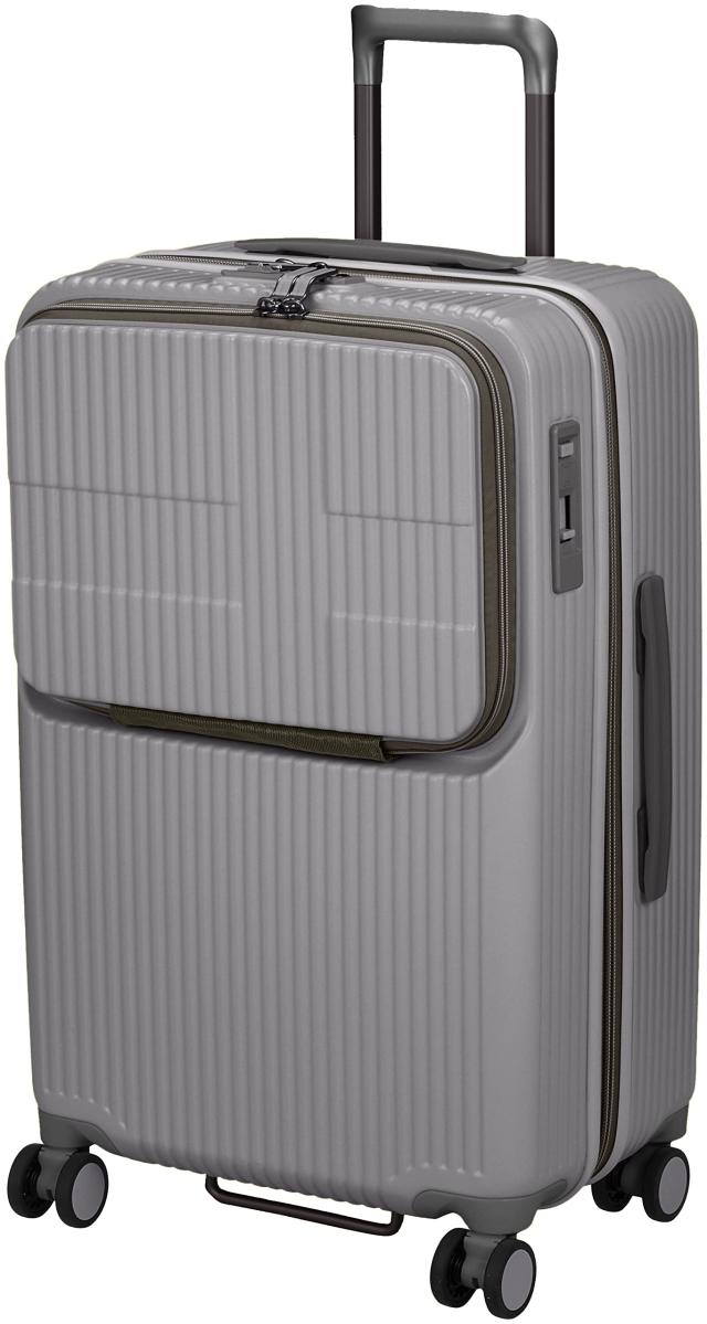 イノベーター スーツケース グッドサイズ オープン 多機能モデル INV60 付 65 cm 4kg スチールグレー