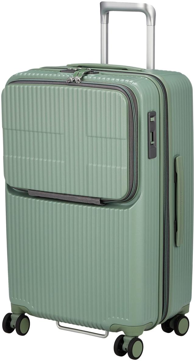 イノベーター スーツケース グッドサイズ オープン 多機能モデル INV60 付 65 cm 4kg ペールグリーン