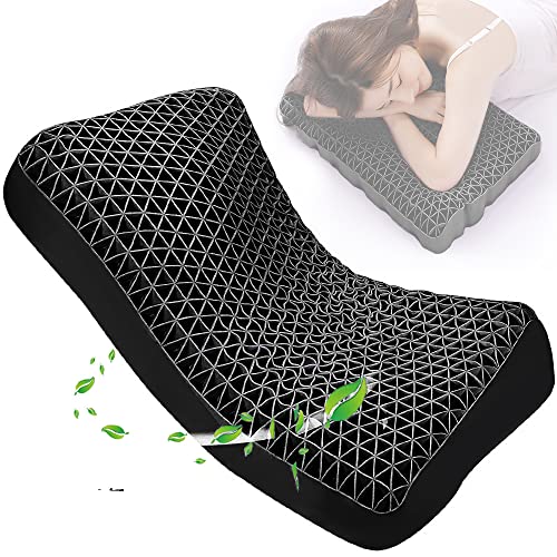 Joeone 枕 ジェル枕 安眠枕 ゴム 三角形ハニカム構造 高反発 無重力まくら 人間工学 快眠 通気性 ゲル枕 体圧分散 丸洗い可能 寝心地 柔の通販は 7,058円