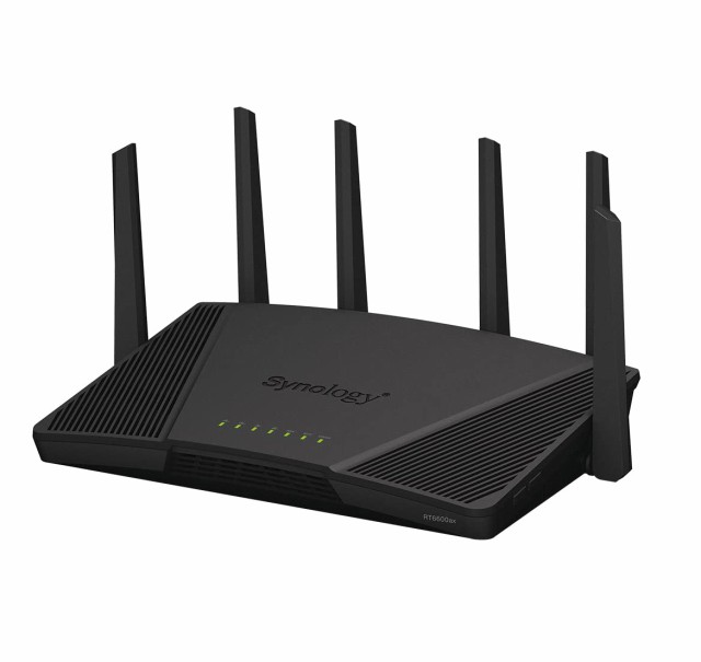 【Wi-Fi6ルータ】Synology 高機能無線ルーター 4,800Mbps + 1,200Mbps + 600Mbps (11a/b/g/n/ac/ax対応) VPN環境構築可能 高セキュリティの通販は 40,019円