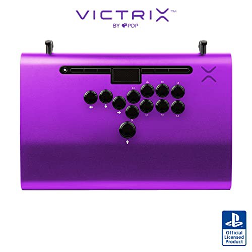 Victrix レバーレス アケコン Victrix by PDP Pro FS-12 Arcade Fight Stick for PlayStation 5 - Purple