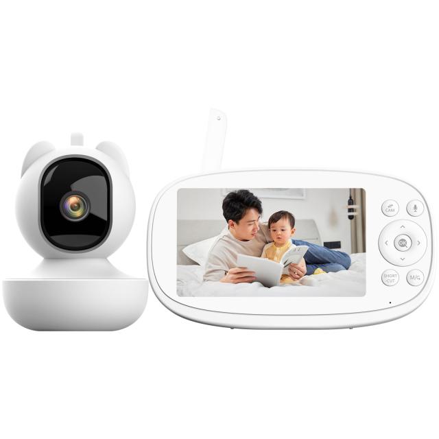 Vizolink ベビーモニター 見守りカメラ 720P 5.5’’ HDワイヤレスビデオベビーモニター双方向音声通信カメラ 350m範囲 2.4 GHz FHSS APPやの通販は