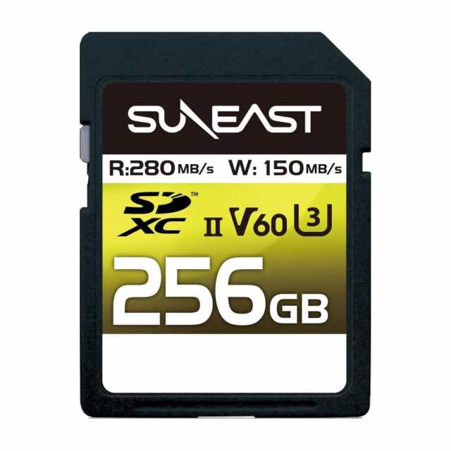 SUNEAST SDXCカード 256GB UHS-II V60 最大280MB/s U3 4K UHD ULTIMATE PRO プロフェッショナル メモリーカード SE-SDU2256GB280