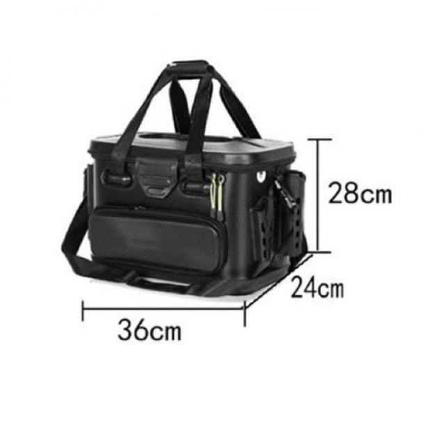 Visame タックルバック 釣りボックス バケツ バッカン 40L EVA素材 多機能 釣り具 釣り用ケース 防災 収納コンテナ タックルバッグ ロッ_1