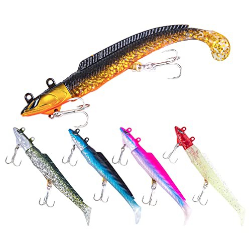 楽天市場】魚の頭 ジグヘッド ＋ ワーム ソフトルアー 11cm 16g