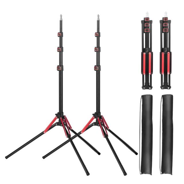 YAYOYA ライトスタンド コンパクト 2点 ストロボスタンド 189cm 逆向き折畳 ストロボ ライトスタンド 軽量 撮影用ライト スタンド 4段伸の通販は