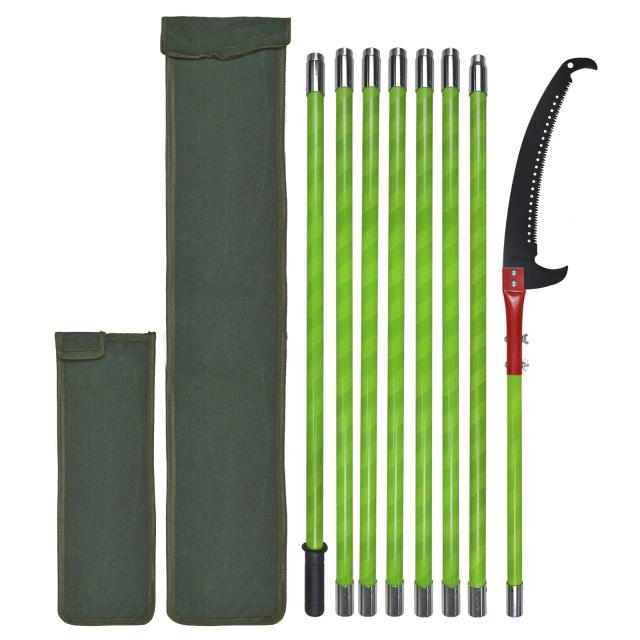 8M 高枝切りバサミ 8段階 自由伸縮 手動剪定ばさみ 耐久性合金鋼 高枝のこぎり 加長形 伸縮式 園芸用はさみ (B)の通販は